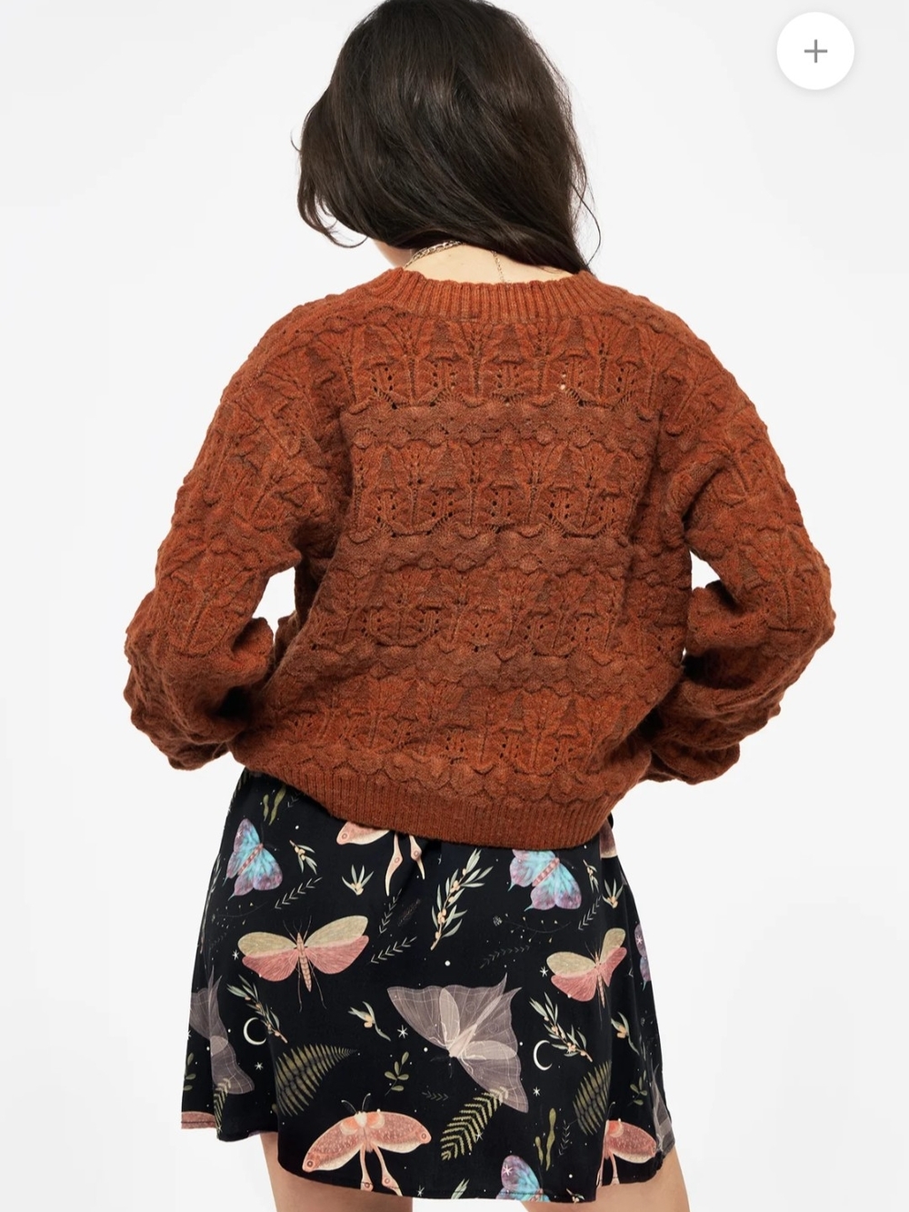 Cadmium Pointelle Knit Cardigan - Picture 3 of 4